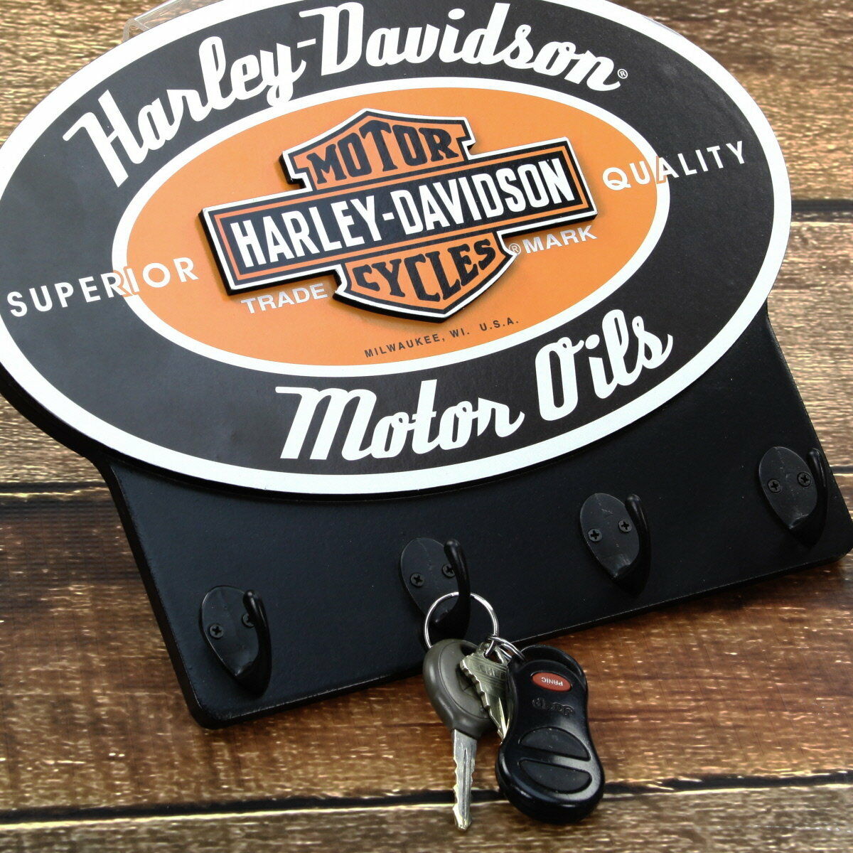Portachiavi da parete a tema Harley Davidson per arredamento
